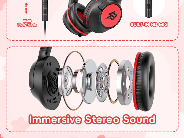 wired headphones for kids