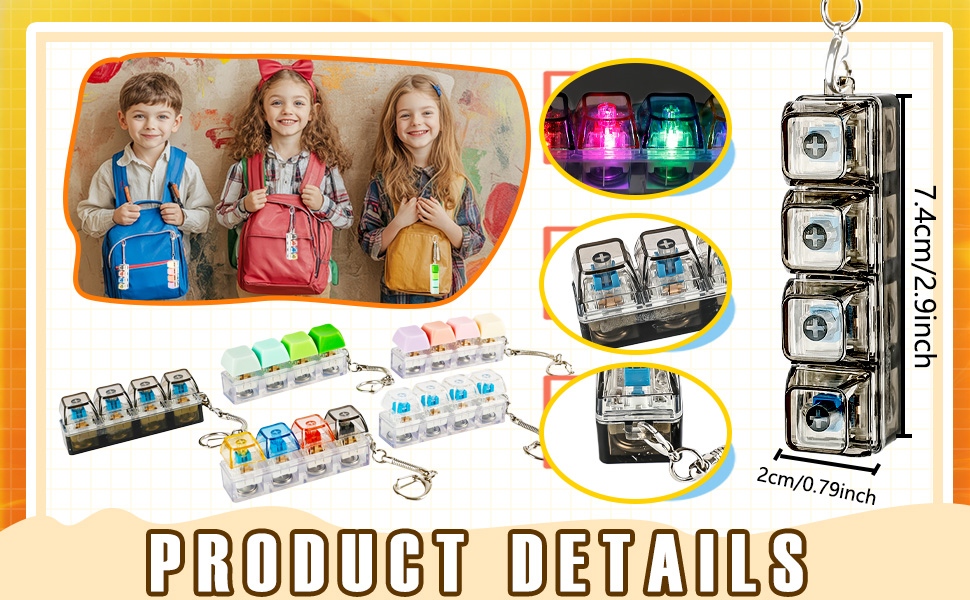 Fidget Keychain Product Details