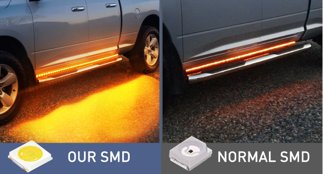 70 inch Truck Led Running Board Light Led Side Marker Light Turn Signal Light Bar