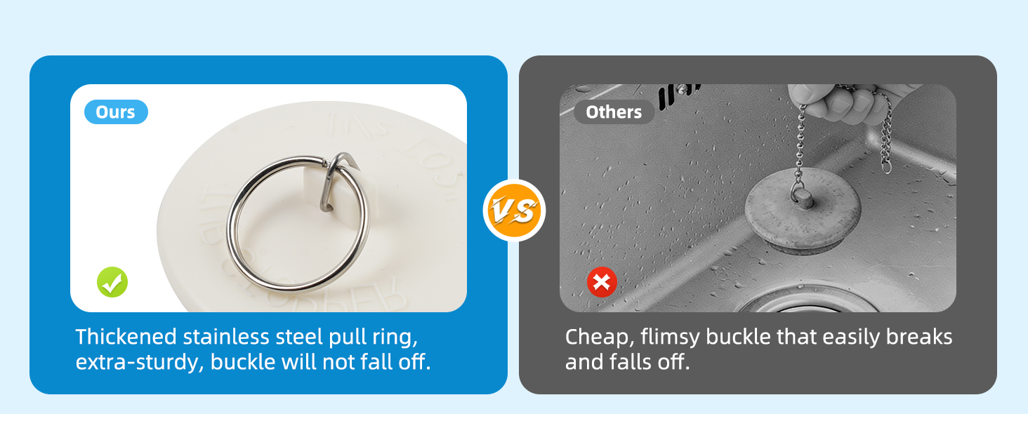 drain plug with pull ring for bathtub