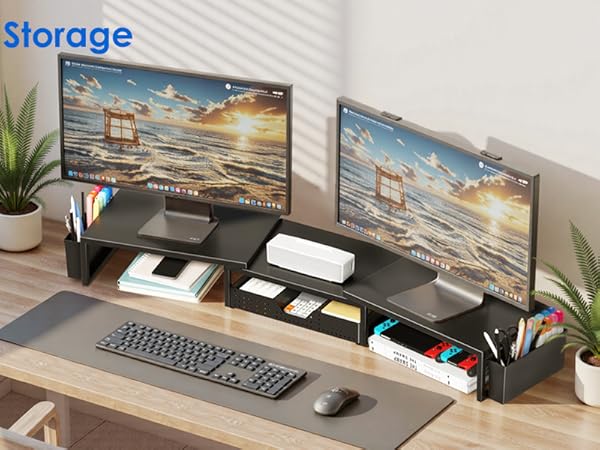 dual monitor stand