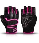 MOREOK Workout Gloves Gym Gloves for Men/Women, [3MM Gel Pad] [3/4 Finger] Weight Lifting Gloves ...