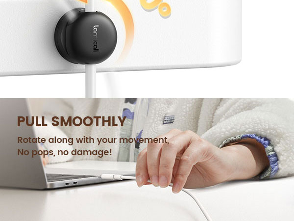 rotatable cable clips cord organizer management cable holder clips phone cord holder