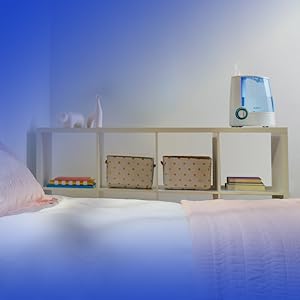 Vicks Warm Mist Humidifier is perfect for bedrooms