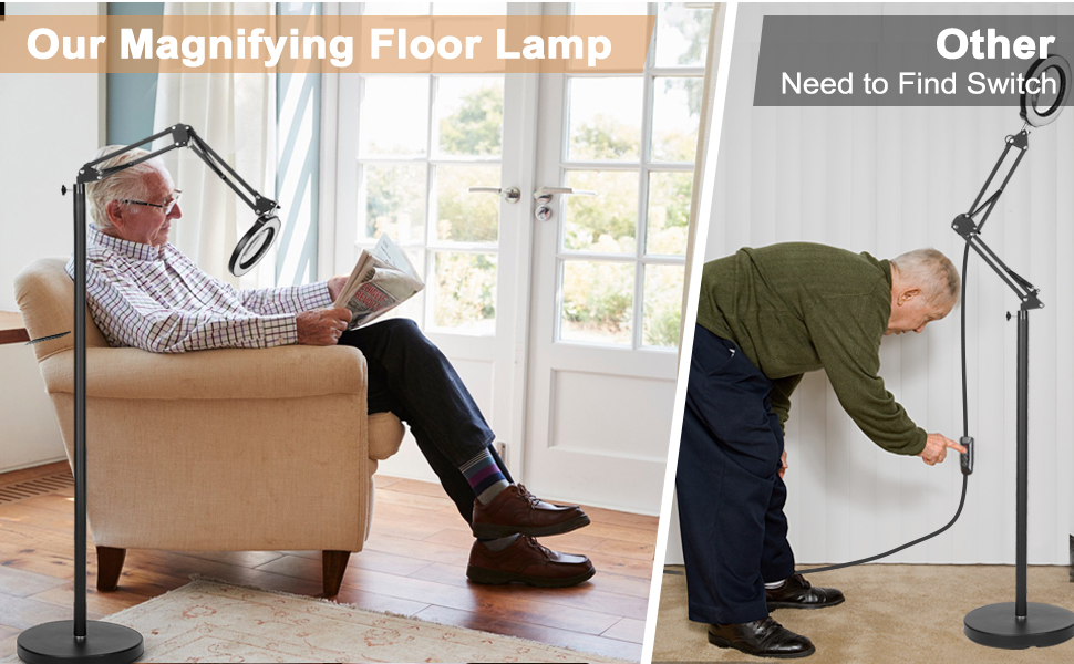magnifying floor lamp