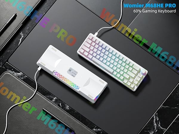 60% Percent Keyboard Rapid Trigger Gaming Keyboard RGB Hall Effect Topographic Keyboard