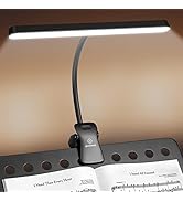 Glocusent Super Bright Eye-Caring Music Stand Light, Clip-on Piano Lamp with 3 Colors &amp; 5 Brightn...