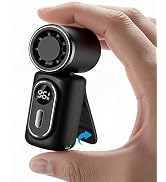 Portable handheld small fan, with built-in fixed clamp, featuring 6-speed adjustable high-speed p...
