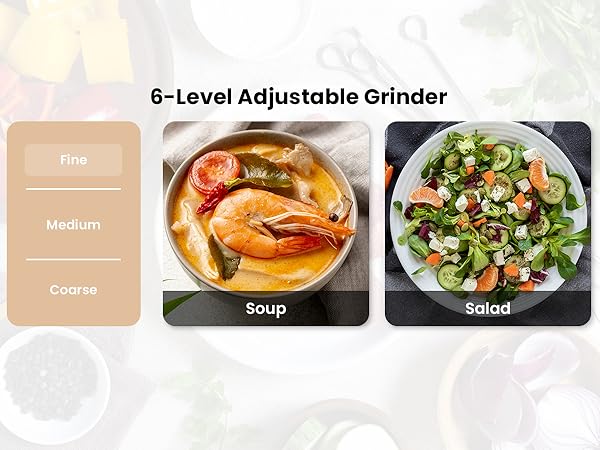 electric salt and pepper grinder set