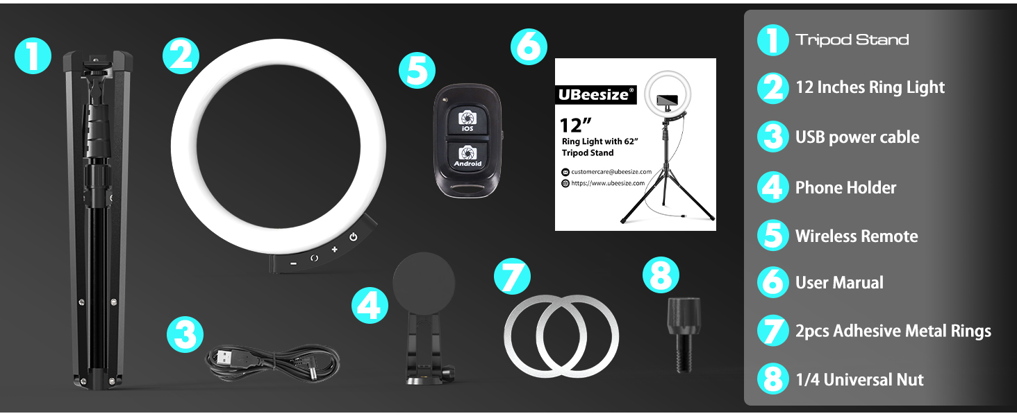 iphone tripod with ring light
