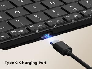 XK01 PLUS backlit foldable keyboard