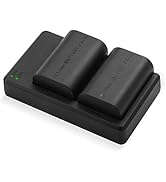 LP-E6 LP E6N Replacement Camera Batteries and Rapid Dual Charger Set for 5D Mark II, III, IV, 5DS...