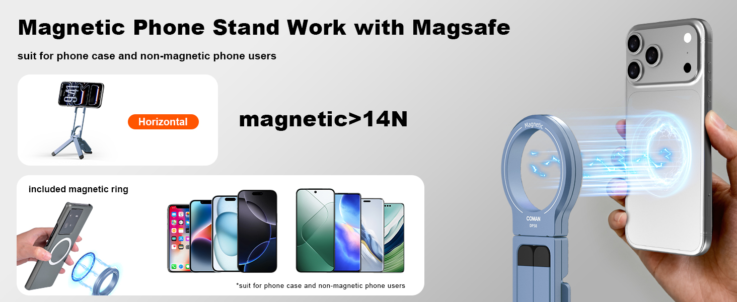 tripod with magnetic ring