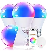 Consciot Smart Light Bulbs with Remote Control, LED Light Bulb That Works with Alexa &amp; Google Hom...