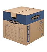 Bankers Box SmoothMove Prime Moving Boxes, Medium, 8-Pack, (0062806)