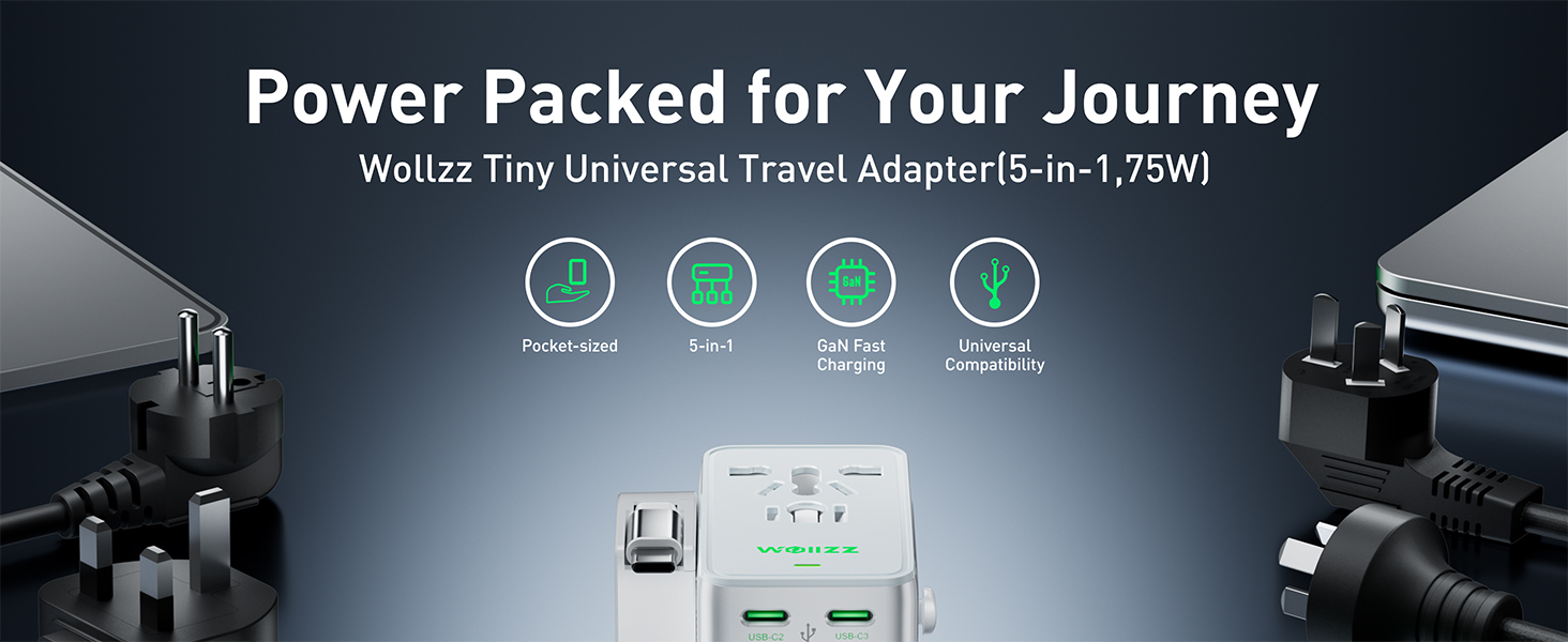 European Plug Travel Universal Adapter