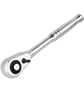 wanlvkang 3/8 Drive Ratchet Wrench, 72-Tooth 3/8 Ratchet Socket Wrench with Quick-release and Rev...