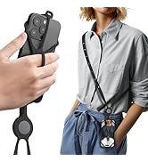 BONE Lanyard Phone Tie 4, Cell Phone Strap, Adjustable Silicone Lanyard + Ring Grip, Neck Phone H...