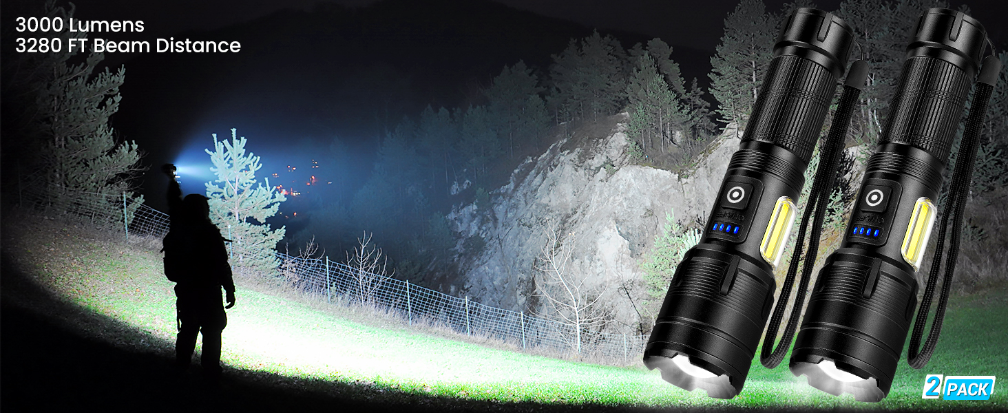 3000 Lumens flashlights