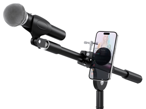 iPhone mount for microphone stand