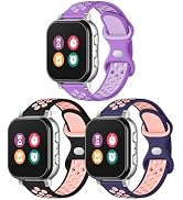 3 Pack Waterproof Silicone Gizmo Watch Band for Kids Compatible with Gizmo Watch 3 2 1/ Gabb Watc...