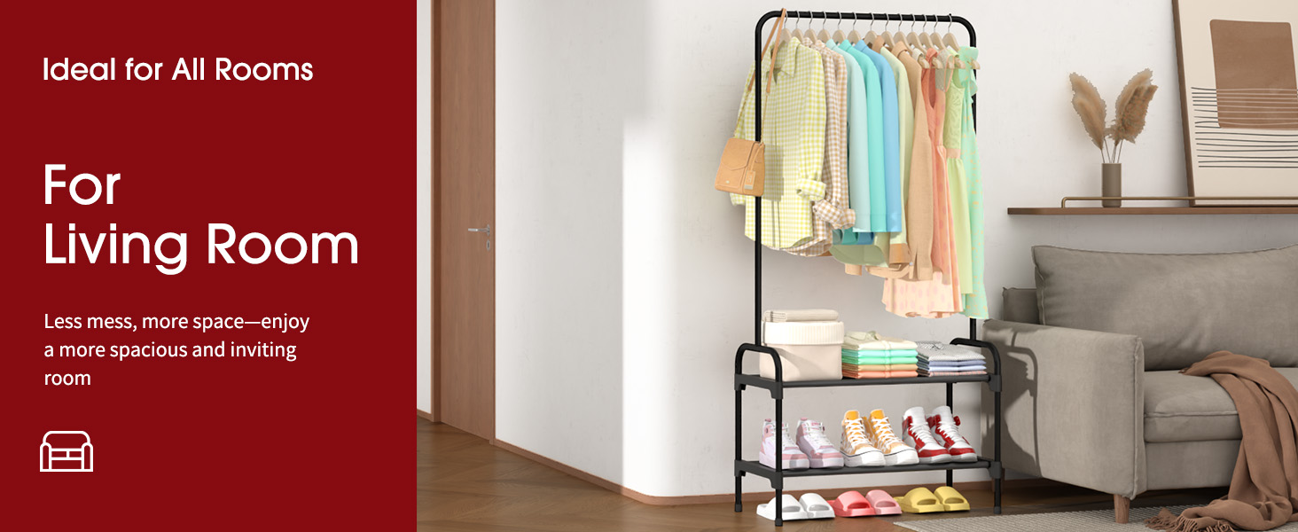 clothes rack shoe rack