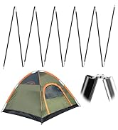 Aluminum Tent Poles Replacement for 1-2 Person Tent - Durable Pre-Assembled Tent Poles Stakes, Fi...