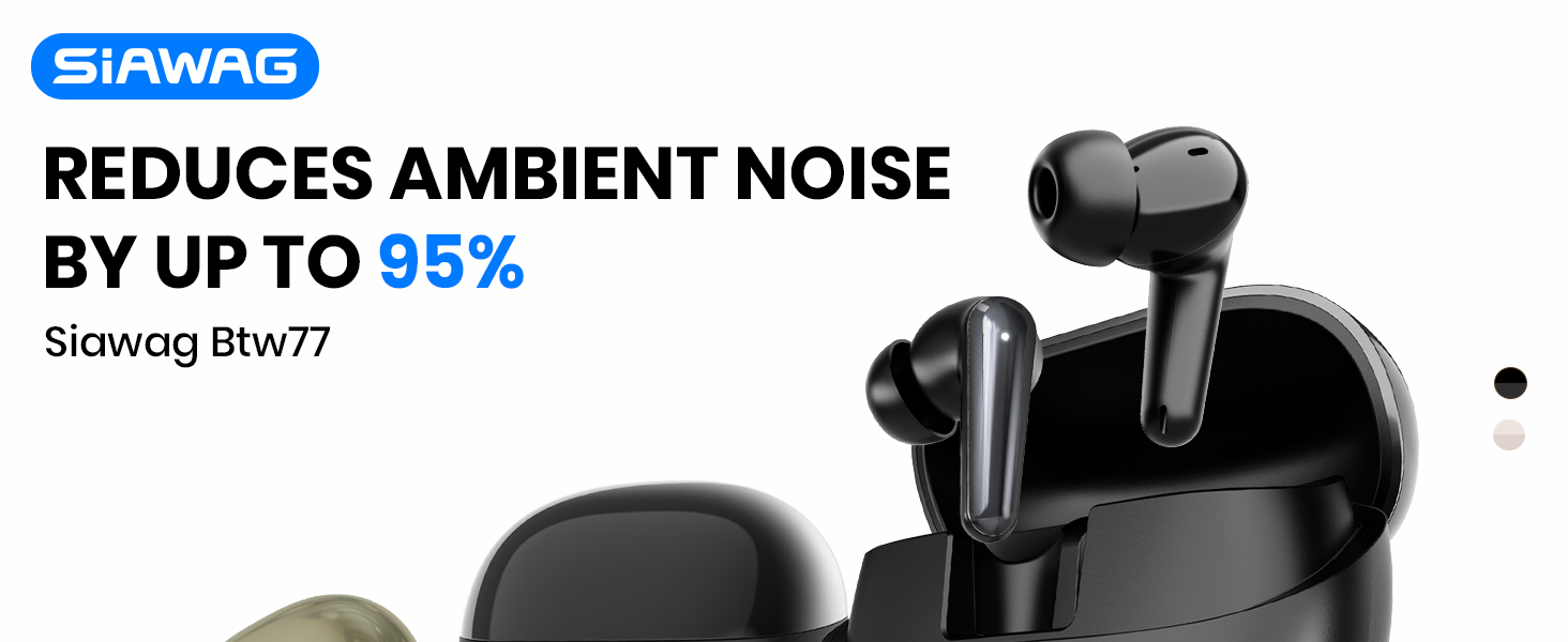 4 Wireless Earbuds, Bluetooth Headphones, with Active Noise Cancellation, Adaptive Audio