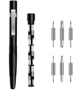 13 in 1 Precision Screwdriver Pen Set with Built-in Hidden Storage, Strong Magnetic Double-Ended ...
