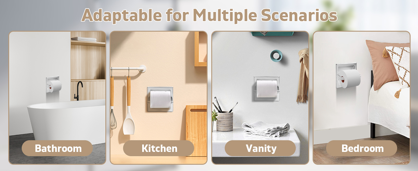 Recessed Toilet Paper Holder
