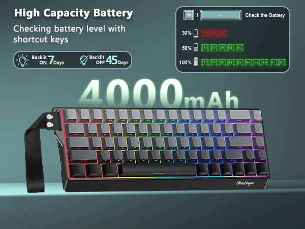 60 percent keyboard wireless gaming keyboard wireless Wireless bluetooth keyboard