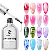 Luckyfairy Blooming Gel Nail Polish Clear: 15ml Nail Blooming Gel Uv Led Blossom Nail Art Accesso...