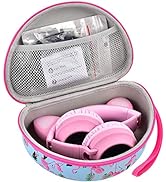 Headphone Case for Riwbox CT-7 Pink/for Jack CT-7S Cat Green 3.5mm/ for iClever IC-HS01/ for Mpow...