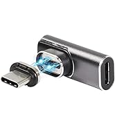 CERRXIAN 40Gbps 24Pin USB C Magnetic Adapter,90 Degree USB4.0 PD 100W 40Gb/s Quick Charge &amp; Data ...