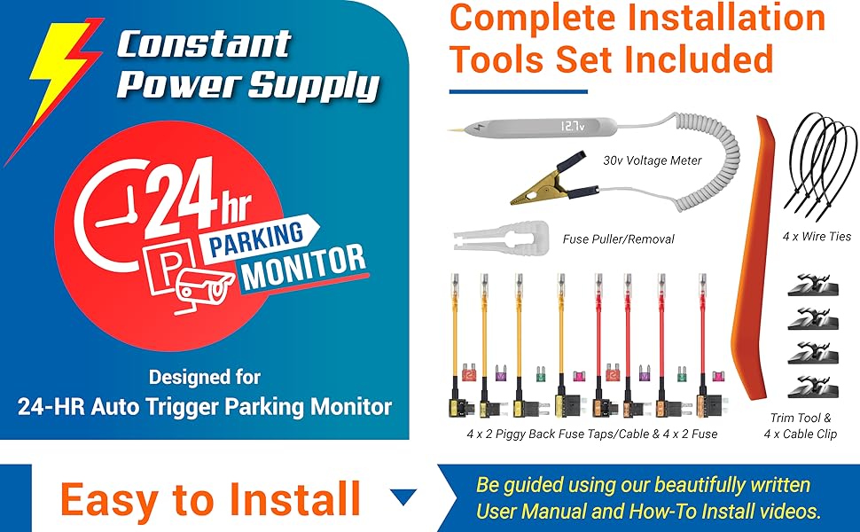 R3 Hardwire Kit Complete Installation Tools Set Included