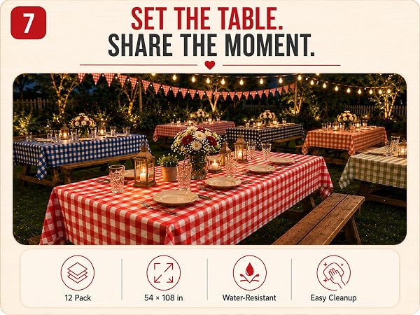 Checkered Tablecloth