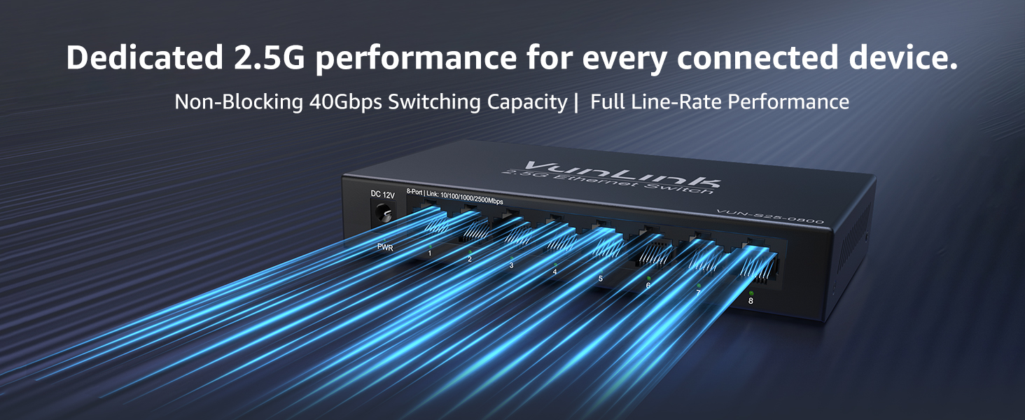 VunLink 8-Port 2.5G Ethernet Switch