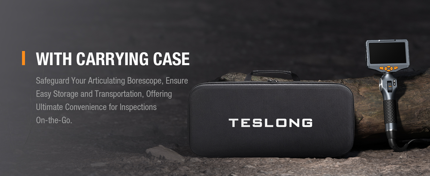 endoscope borescope inspection camera scope snake with carrying case toolbox