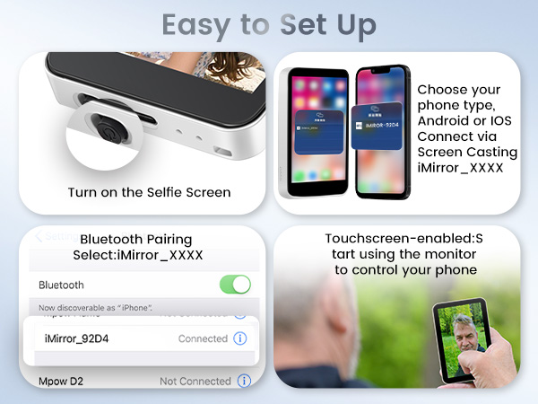 phone vlog selfie monitor screen