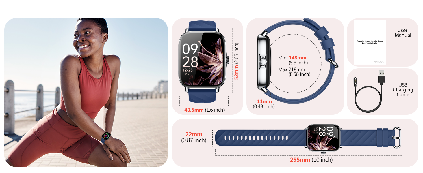 item sizes and contents