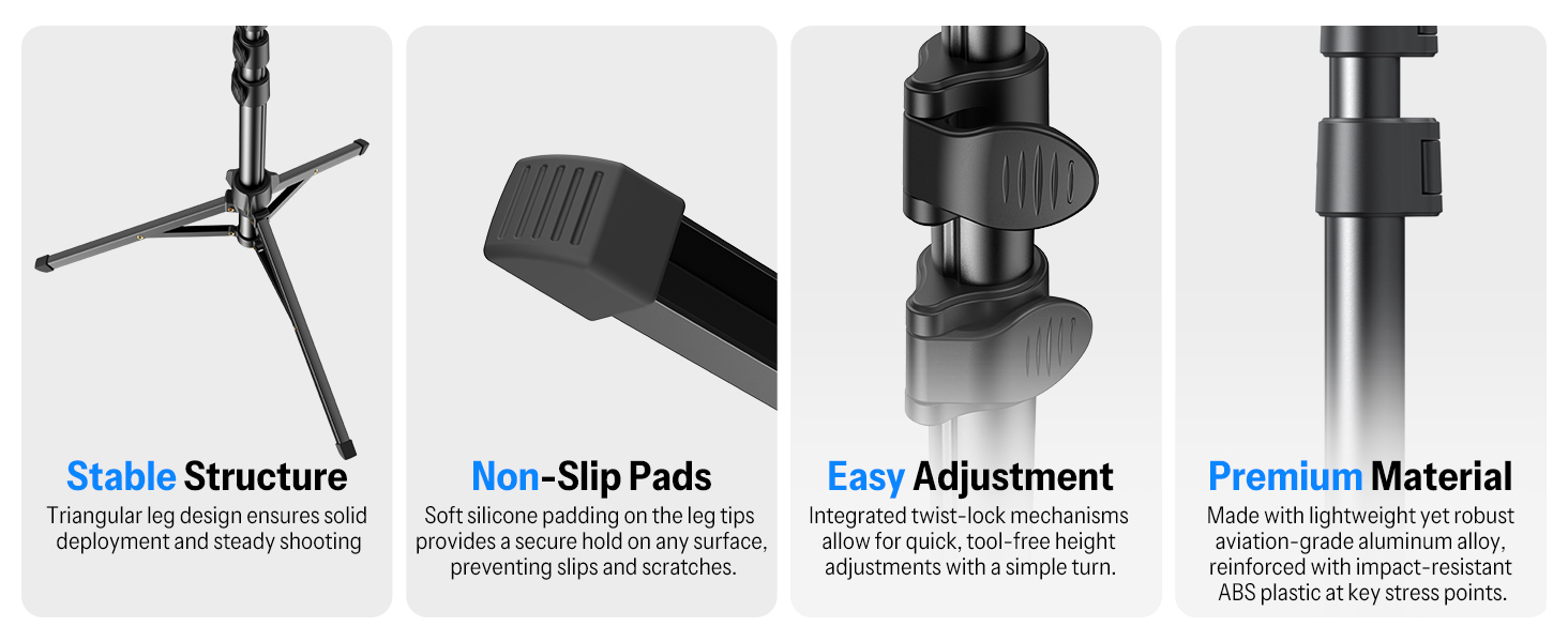 magnetic phone tripod