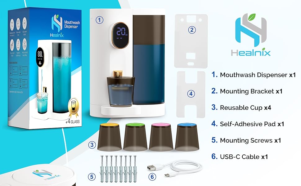 automatic mouthwash dispenser