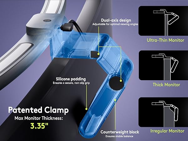 curved monitor light