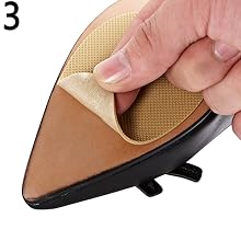 Place in the bottom of the shoe and press shoe sole protectors