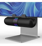 BESTISAN Computer Speaker, Bluetooth 5.3/Wired USB A/C Connection, 6 RGB Light Modes, Gaming Soun...