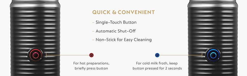 Nespresso Aero3 Frother Milk Coffee Espresso Aeroccino Latte Cappuccino Vertuo Nespresso Original