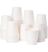 YEEHAW 3 oz 600 Pack Disposable Paper Coffee Bathroom Cups, Small White Mouthwash Cup for Bathroom
