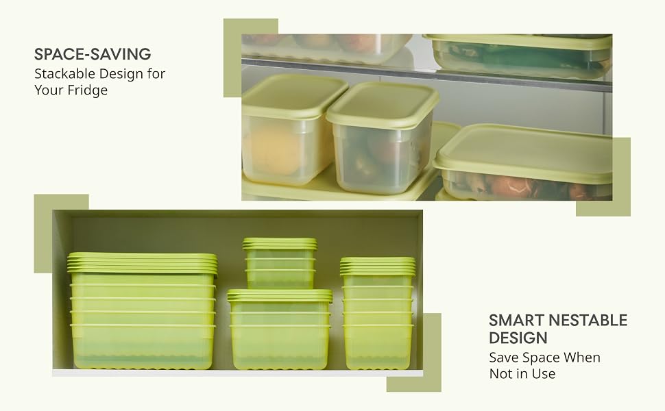 LocknLock Fresh-Block Plastic Food Storage Container | Produce Storage Containers for Fridge