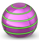 Luminous Desk Spinning Ball Toys for Kids Adults, Metal Optical Illusion Fidget Spinner Kinetic S...