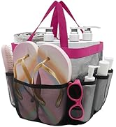 ASBEFORE Mesh Shower Caddy Portable, Shower Tote Bag for Dorm Room Essentials, 8 Pockets Large Sh...